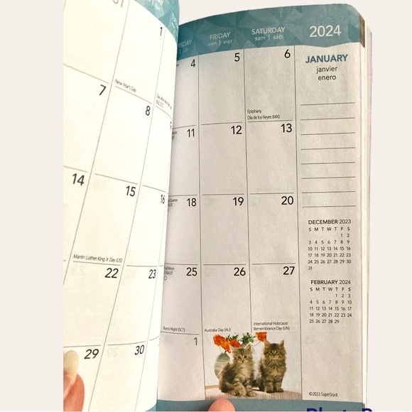 Mini Planner “Kittens” View the whole month at a time. 2 Full Years! - Picture 3 of 15